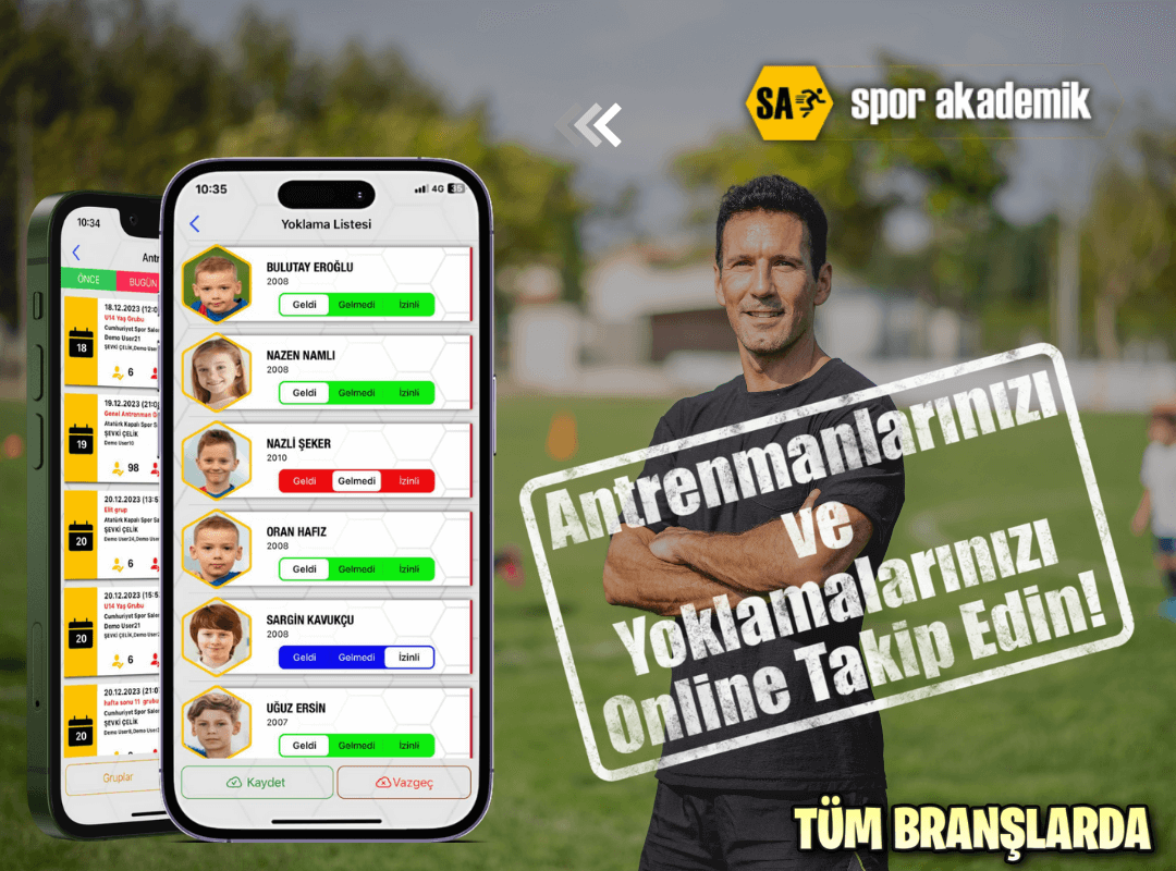 Antrenmanlarınızı ve Yoklamalarınızı Online Takip Edin